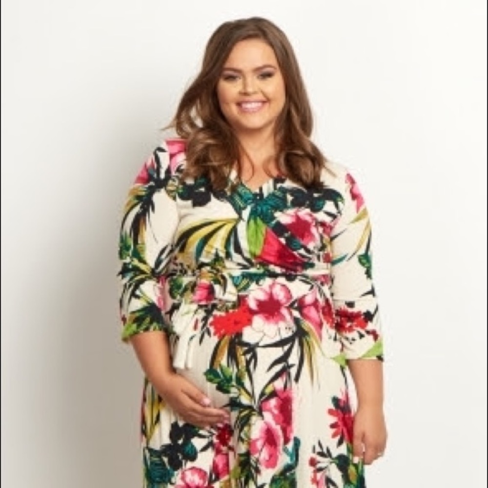 Pinkblush Maternity tropical maxi
